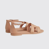 Santorini Sandals in Beige Perlino