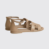 Santorini Sandals in Beige Camel