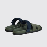 Chypre Sandals in Vert Véronèse / Bleu Marine