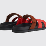 Chypre Sandals in Rouge Cinétique