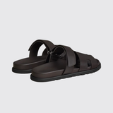 Chypre Sandals in Marron Ebene