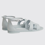 Santorini Sandals in Bleu Glacier