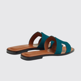 Oran Sandals in Vert Mousse