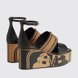 Kalis 35 Sandals in Noir/Naturel