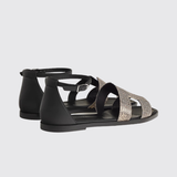 Santorini Sandals in Ombre / Noir