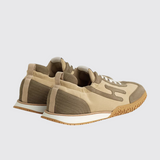 Jet Sneakers in Beige Lin / Vert Toundra