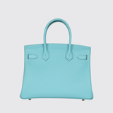 Preloved Birkin 30 in Bleu Atoll