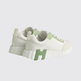 Bouncing Sneakers in Blanc / Vert De Mer