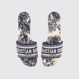 Mule Dway Dioriviera Sandals in Bleu Intense