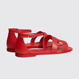 Santorini Sandals in Rouge Cinetique