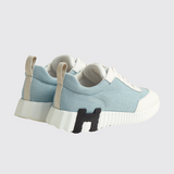 Bouncing Sneakers in Bleu Clair / Blanc
