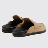 Go Mules in Beige Camel