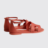 Santorini Sandals in Rouge Tomette