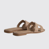 Oran Sandals in Beige Argile