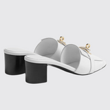 Gigi 50 Sandals in Blanc