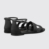 Santorini Sandals in Noir