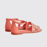 Santorini Sandals in Orange Joey