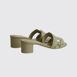 Oasis Sandals in Vert Mosaïque