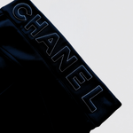 Chanel Logo Embroidered Pants in Black, image 3
