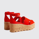 Luce 30 Sandals in Rouge Grenadine
