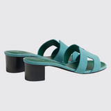 Oasis Sandals in Bleu Minéral