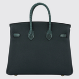 Birkin 25 in Vert Rousseau & Vert Cypress