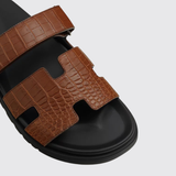 Chypre Sandals in Rouge Sépia
