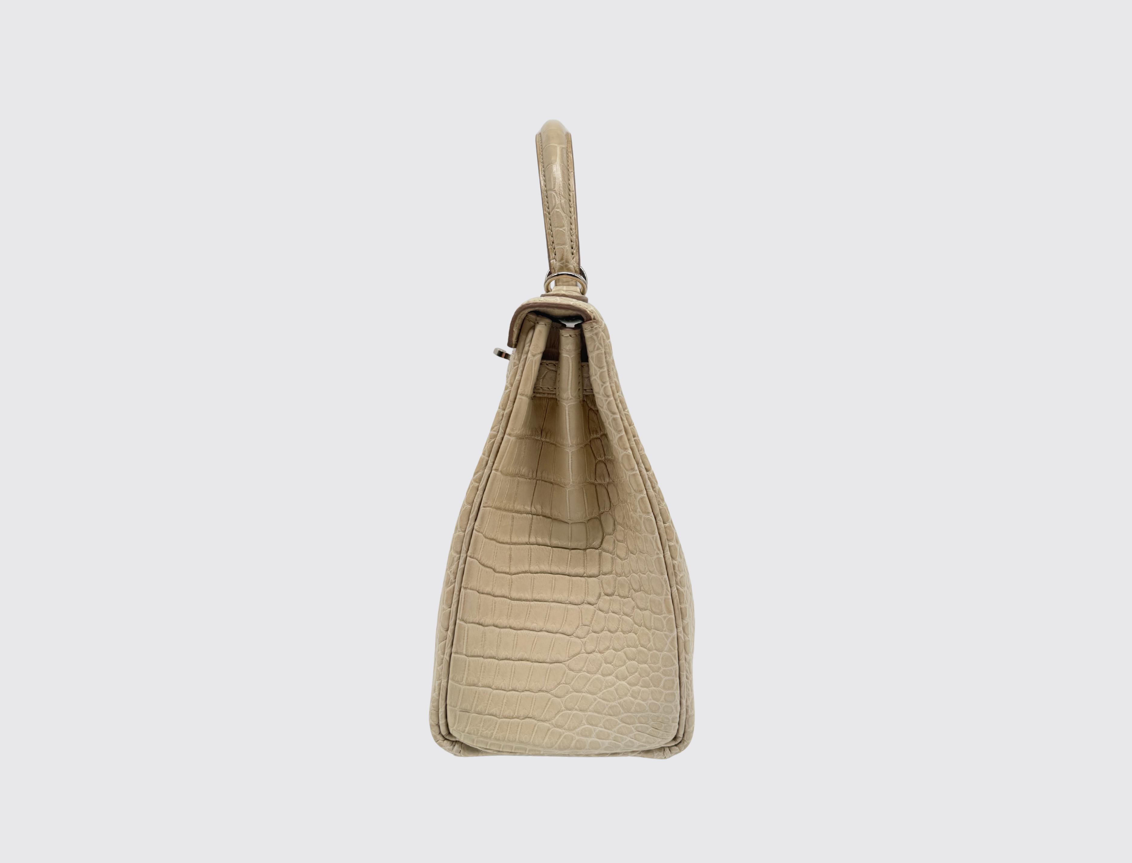Pre-owned Hermès Kelly 25 in Beton, image 4