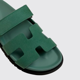Chypre Sandals in Vert