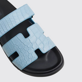 Chypre Sandals in Bleu Cameo