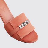 Gigi 50 Sandals in Rose Bubinga