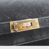 Vintage Kelly 20 in Black Veau Doblis (Rare)