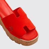 Luce 30 Sandals in Rouge Grenadine