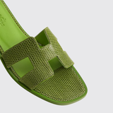 Oran Sandals in Vert Absinthe