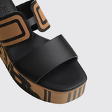 Kalis 35 Sandals in Noir/Naturel