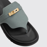 Empire Sandals in Bleu Tonnerre