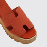 Eze 30 Sandals in Marron Brique