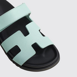 Chypre Sandals in Bleu Cristaux