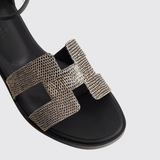 Santorini Sandals in Ombre / Noir
