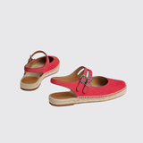 Menorca Espadrilles in Rose Grenade / Rouge Piment