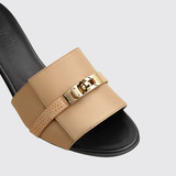 Gigi 50 Sandals in Beige Natura