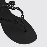 Island Sandals in Noir