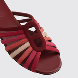 Noria Sandals in Multicolore Rouge H