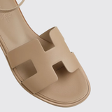 Santorini Sandals in Beige Camel