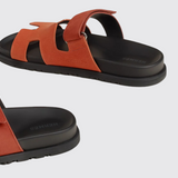 Chypre Sandals in Orange
