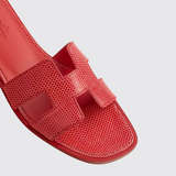 Oran Sandals in Rose Vermillon