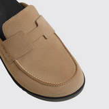 Go Mules in Beige Camel
