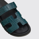 Chypre Sandals in Vert Mousse