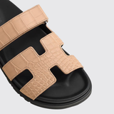 Chypre Sandals in Beige Perlino