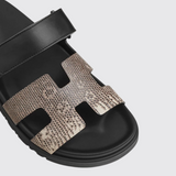 Chypre Sandals in Ombre/Noir